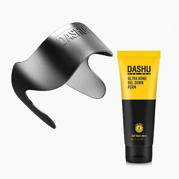 DASHU Down Perm Cream for Men 3.5oz - Korean Hair Straightening Perm Kit, Ultra Bond Gel + Perfect Downtech Original