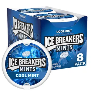 Ice Breakers Cool Mint Sugar Free Breath Mints Tins (8 Count) Ice Breakers Cool Mint Sugar Free Breath Mints Tins (8 Count)