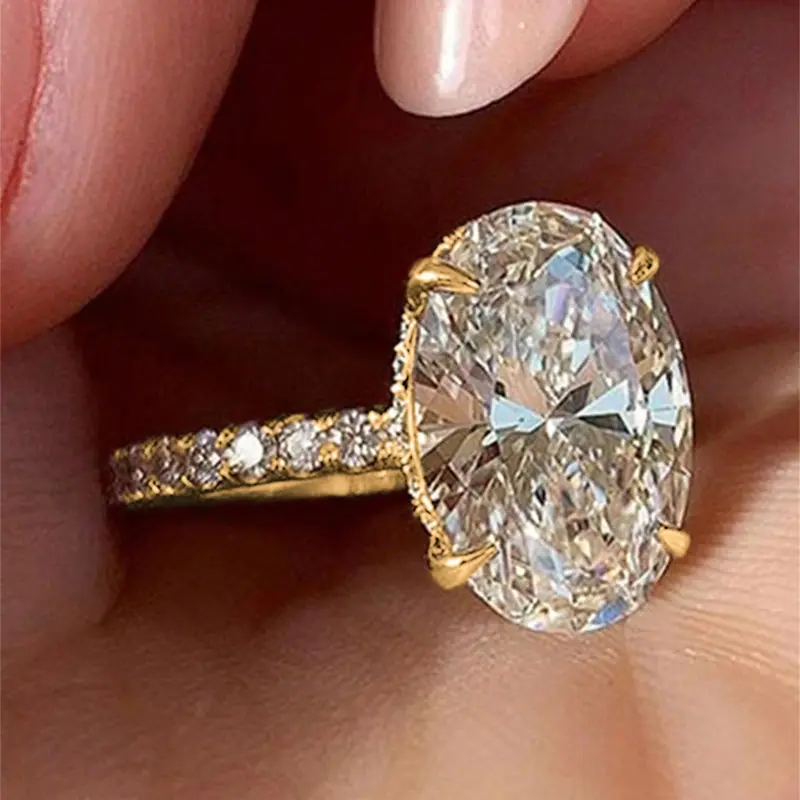 1 PC Glamorous Cubic Zirconia Ring For Women Wedding Engagement Party Gift, Solitaire Engagement Ring, Elegant Ring, Artificial Zircon Ring, Bridal Rings, Beautiful Rings