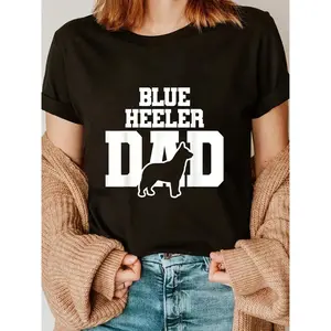 100% Cotton Outstanding Gifts Blue Heeler Blue Heeler Dad T-Shirt