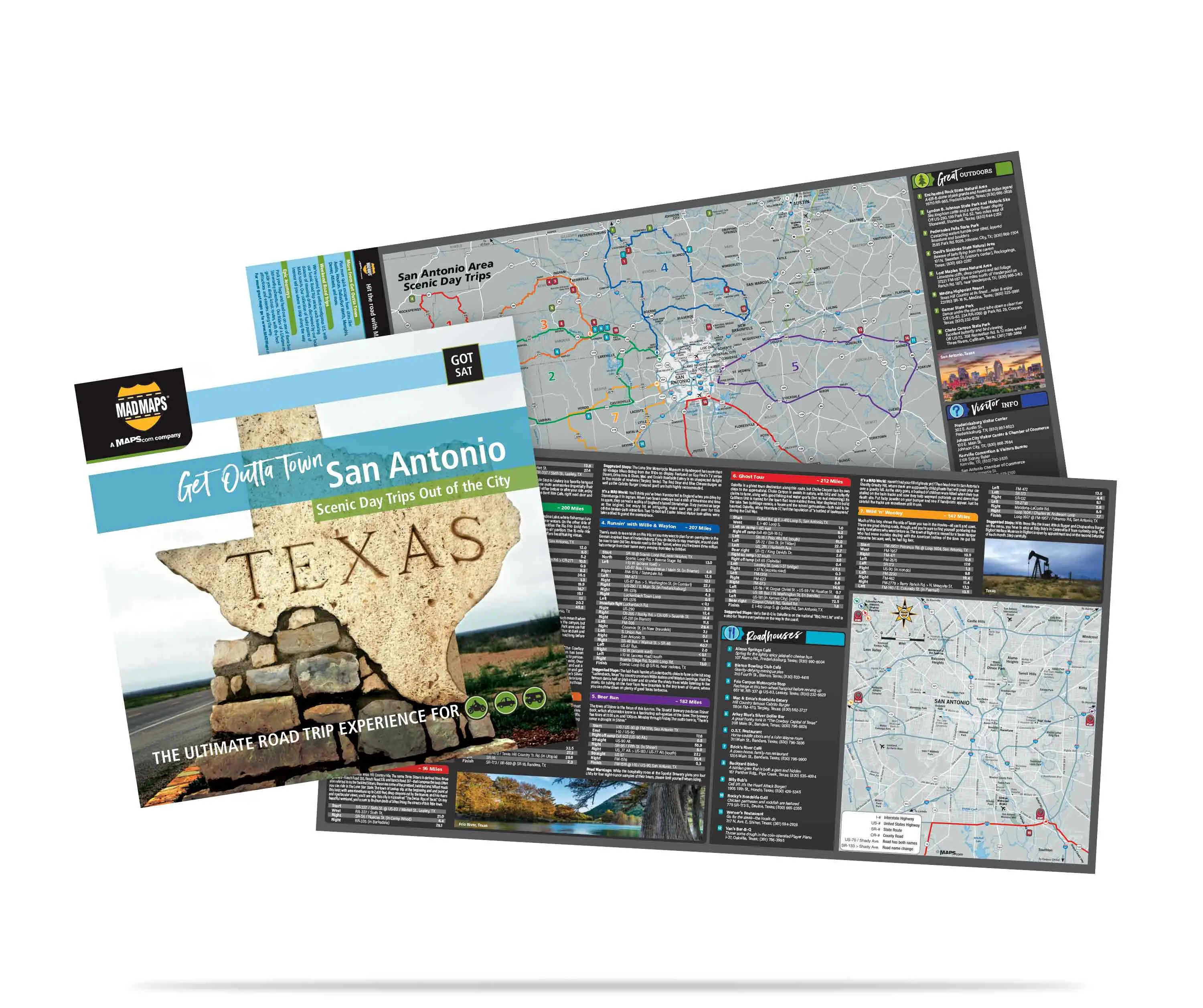 San Antonio Day Trip Map: 7 Scenic Road Trips on One Map