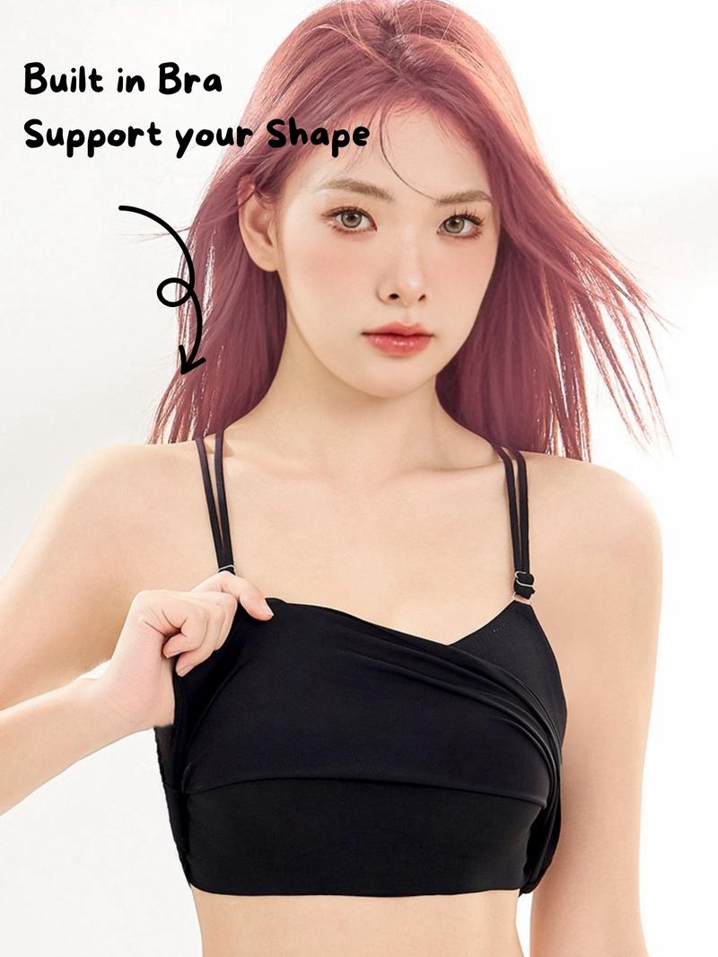 Alielnosirrah Dark Alt Spider Web Leopard Built-in Push-Up Bra Camisole Grunge Soft Goth Spandex & Nylon Gym & Rave Outfits Breathable Fabric Layering Piece