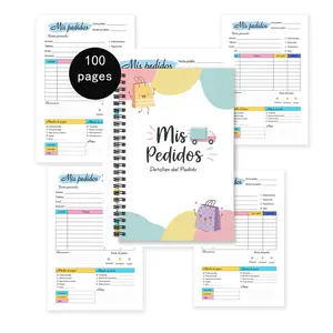 A5 Size Order Detail Planner Book, 100 Pages Inventory & Purchase Management Guide, Efficient Record Keeping Notebook for Business Use