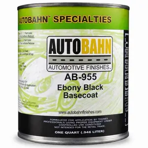 Autobahn Specialties AB-955 Ebony Black Basecoat GM WA8555 Quart for Automotive Finishes