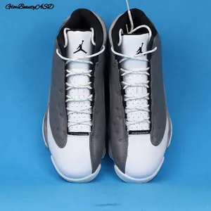 The new men's lace-up outdoor sports shoes and breathable casual running shoes in the original grey of haze haze Ash