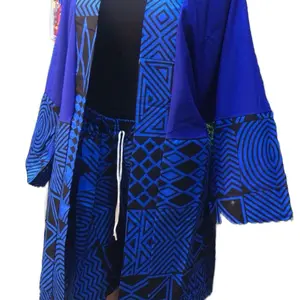 Women's Summer Kimono 2 Piece Set - Geometric Print Kimono & Matching Shorts - Casual Party Wear Outfit,  Womenswear,  Top,  Wonen Sets,  Clothes