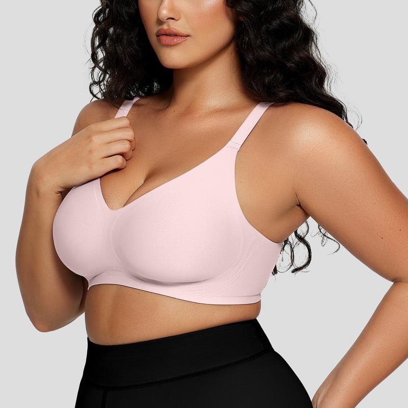 OEAK Women Comfortable Push Up Bras Wireless Seamless Full Coverage Bra Buttery Soft Everyday Tshirt Bra Convertible Bra