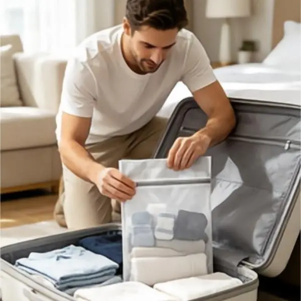 1PCS  Household Fine Mesh Delicates Laundry Wash Bag 30*40cm Zippered Clothes Protection Bag For Washing Machine