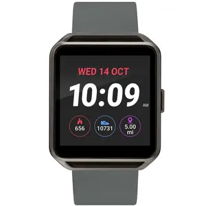 iConnect by Timex Gunmetal Smartwatch Gray Silicone