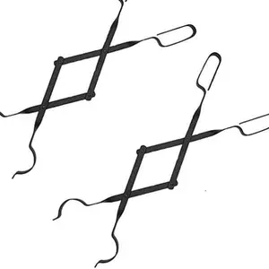 B BRAZIFY Goods Firewood Tongs,12" Thick Logs, Reinforced Wrought Iron ,Indoor/Outdoor Heavy Duty Firepit Metal Stove - Rust-Resistant Coating