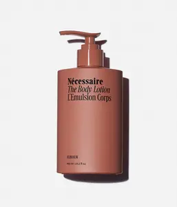 Nécessaire The Body Lotion with Pump. Olibanum. Multi-Peptide Firming Lotion to Moisturize, Firm, Strengthen. 2.5% Niacinamide, Vitamin C/E + Omega 6/9. 450ml / 15.2 fl oz