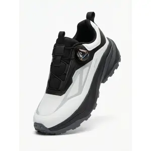 Men's Anti Slip Work Hiking Shoes Breathable Chef Sneakers Waterproof Oil Proof Rubber Sole Durable Outdoor Trekking Shoes Mesh Upper Comfortable Insole Rotating Buckle Laces Indoor Outdoor Use Classic Black