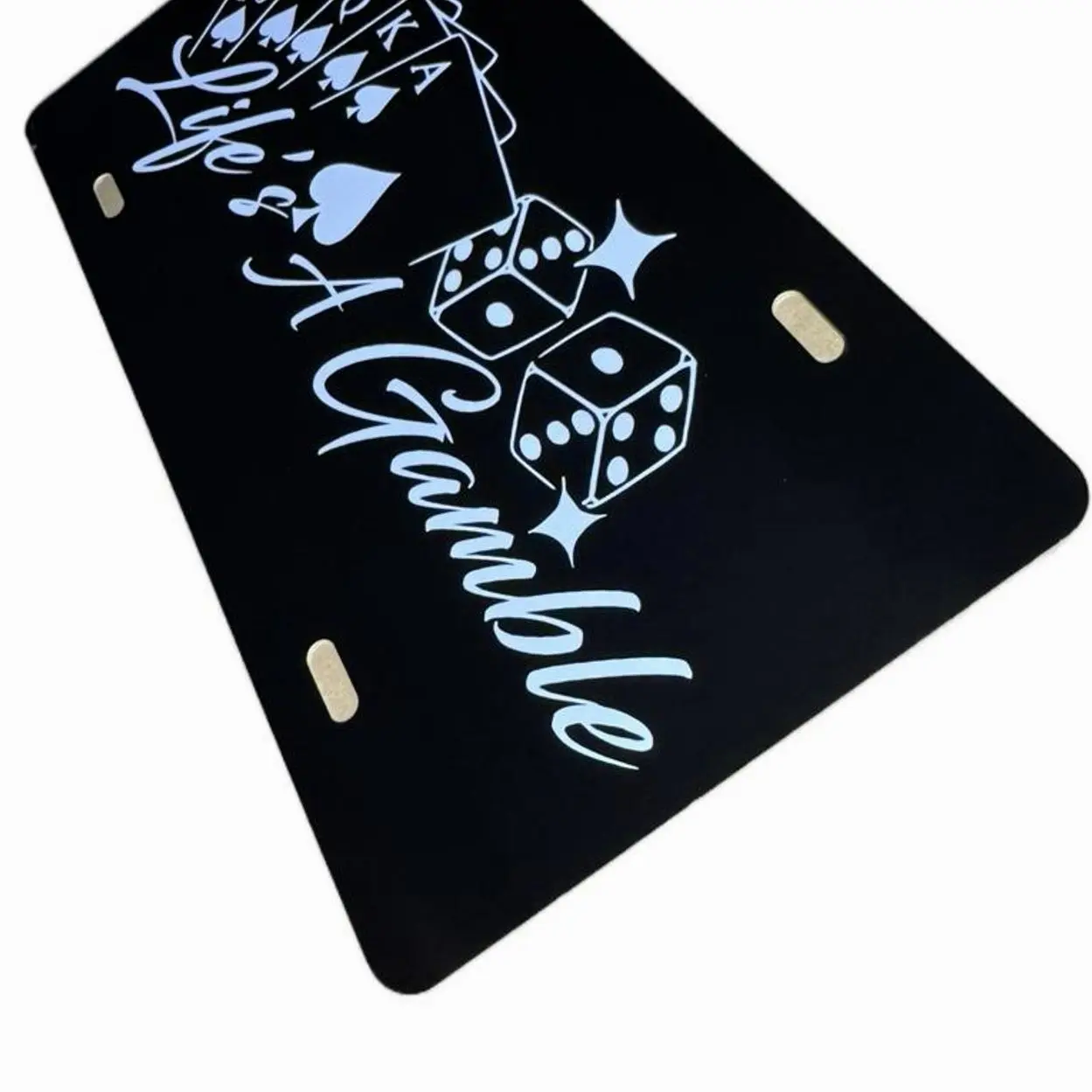 Life’s a gamble cards license plates Life’s a gamble cards license plates