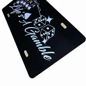 Life’s a gamble cards license plates