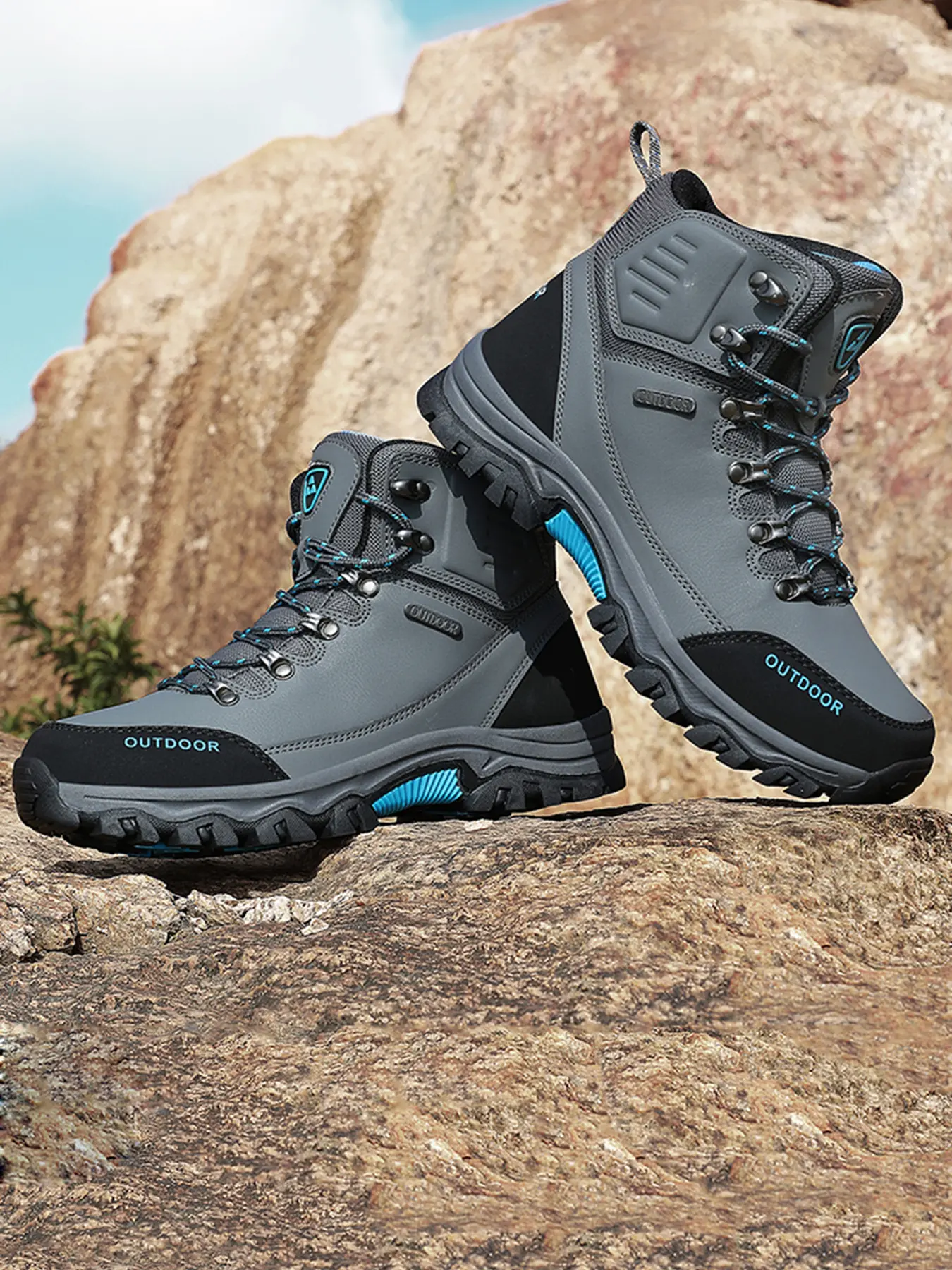 Men's Outdoor Hiking Shoes, Multi-Functional Daily Use Sneakers, Comfortable Fashion Footwear for Active Lifestyle, Trekking Camping Shoes