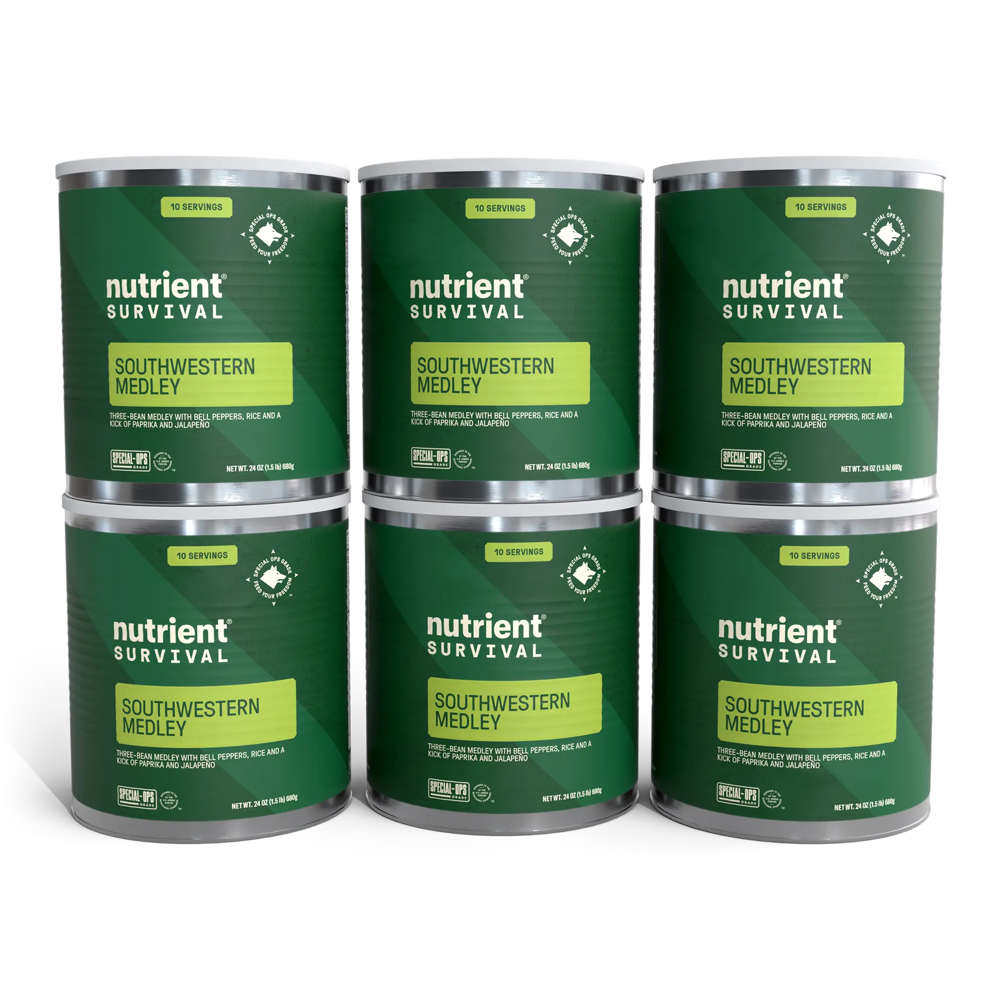 Nutrient Survival Emergency Food Southwestern Medley 6 Cans