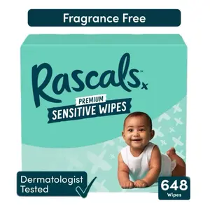 Baby wipes, Clearance, Rascal wipes - oversized, cleansing and moisturizing children's wipes, baby products, products for girls and boys, unscented baby wipes, portable maternal and child gifts, safe baby wipes, Limited time clearance - 648 counts