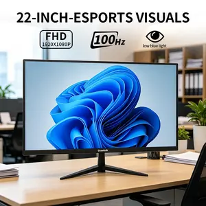 Gawfolk 22" FHD Monitor – 1920x1080P, 100Hz, HDMI, Ultra-Narrow Bezel, 95% sRGB, 3000:1 Contrast, for Home Office & Entertainment