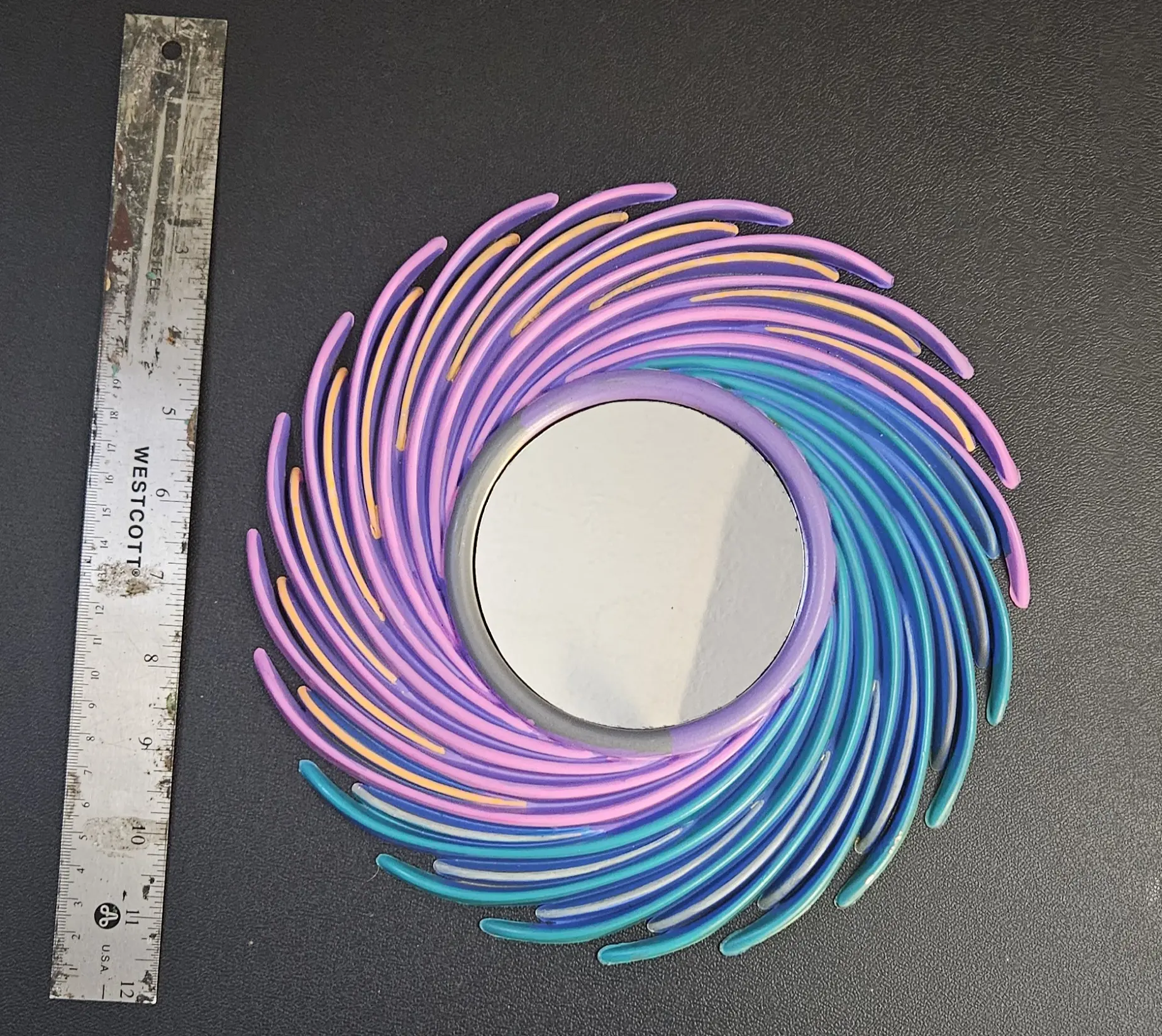 Hypnotic Swirl Accent Mirror