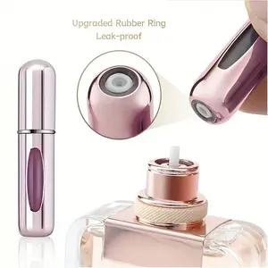 5ML Refillable Perfume Spray Bottle, Plastic Outer Shell, Travel Size Aromatherapy Pump Box, Small Capacity Bottom Fill, Multifunctional Cosmetic Sprayer, Essential Tools