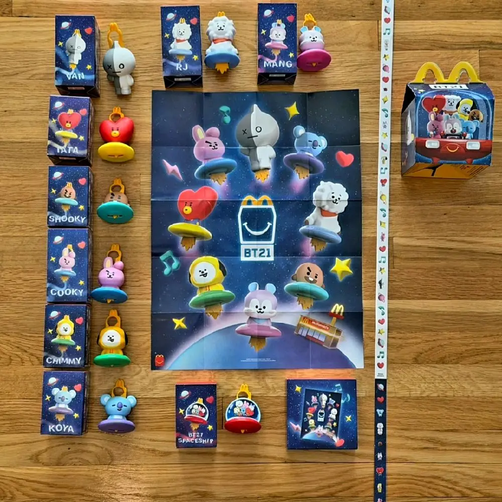 2026 McDonald’s X BT21 BTS Happy Meal Complete Set of 10 - New Ship Now