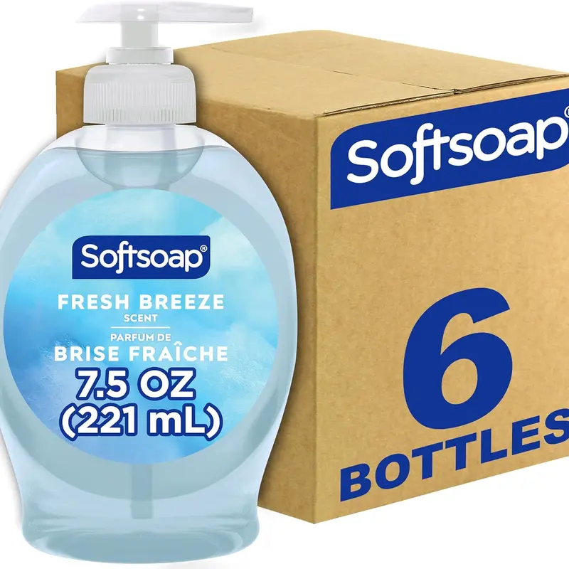 Softsoap Liquid Hand Soap, Fresh Breeze - 7.5 Fl Oz (Pack of 6)