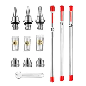 10Pcs Professional Airbrush  Kits with Wrench Airbrush Spare Parts
