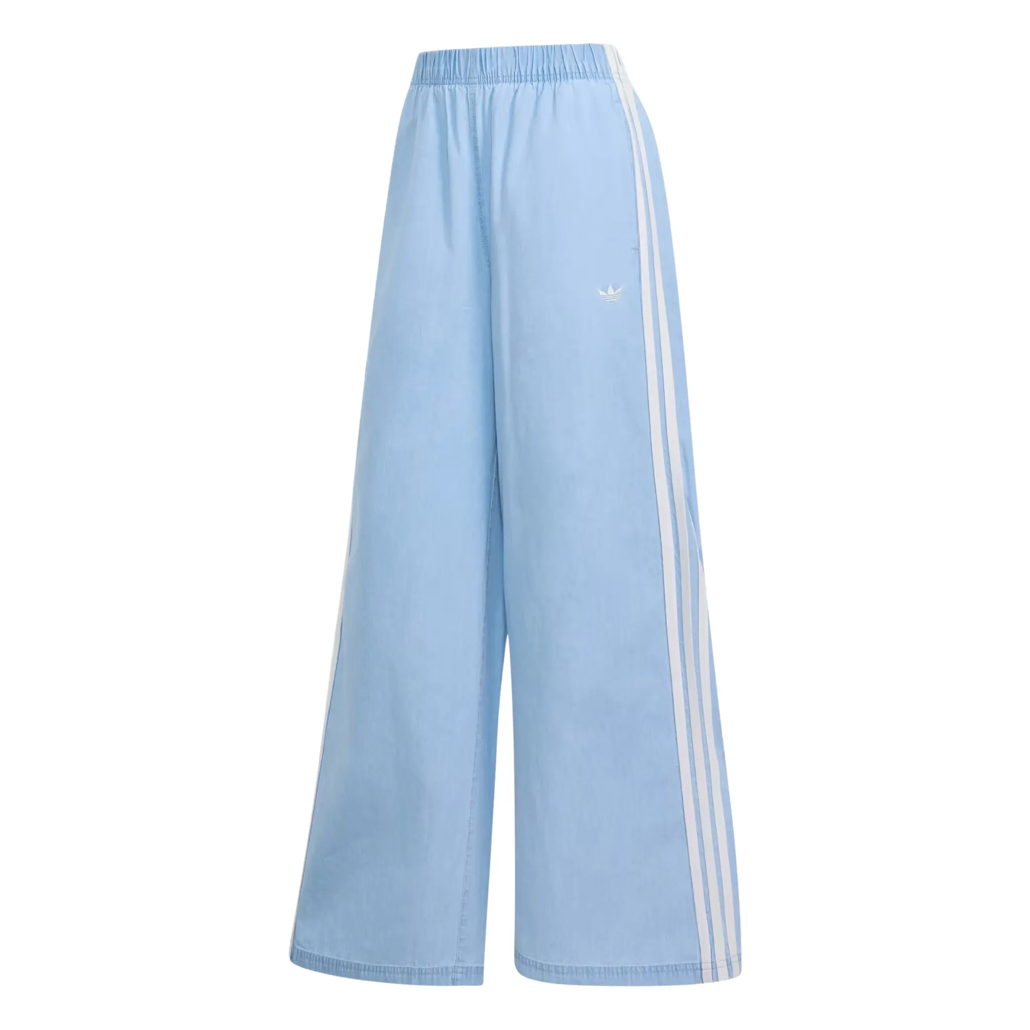 Adidas Originals Women's Blue Wide Leg Pants 'Light Denim', KY8111