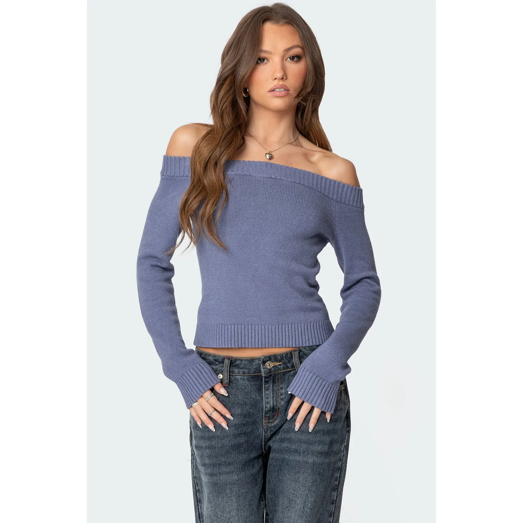 Elona Off Shoulder Knit Top