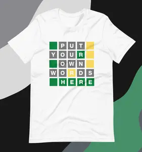 CUSTOMIZED WORDLE Shirt, New York Times Wordle Game T-shirt, Personalized NYT Wordle Unisex TEE