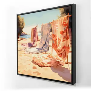 212 MAIN 36x36 in. Warm Sands-Beige Framed Wall Artwork - Premium Print Quality Home Decor, Room Photo Decoration, Home Supplies Gift