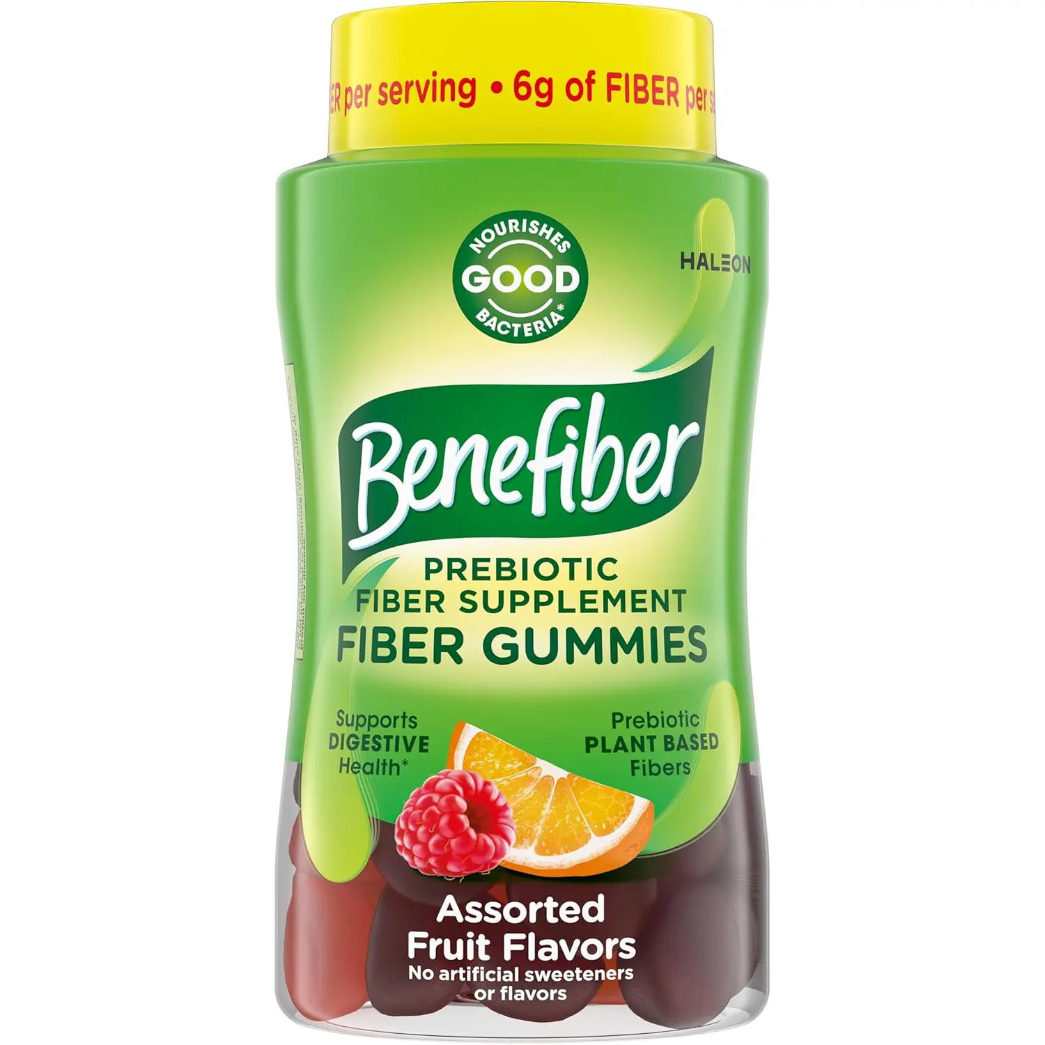 Prebiotic Fiber Supplement Gummies for Digestive Health Assorted Fruit Flavor 81 Count Daily Gut Health Support