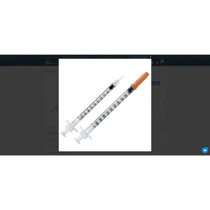 1mL Insulin Syringe with 29G needle. Pack of 10