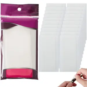 240 count Hair Extension Tape Tabs Double Sided Replacement Tape for Hair Extensions Adhesive 1.57 x 0.32 Inch Hairpiece Expansion Tools for Wig Toupee Hairpiece Wigs Supplies, White