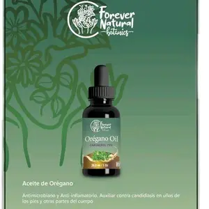 Forever Natural Botanics Oregano Oil Carvacrol 75 Antimicrobial & Anti-inflammatory 1 Oz Bottle Herbal Dietary Supplement Health Antioxidant