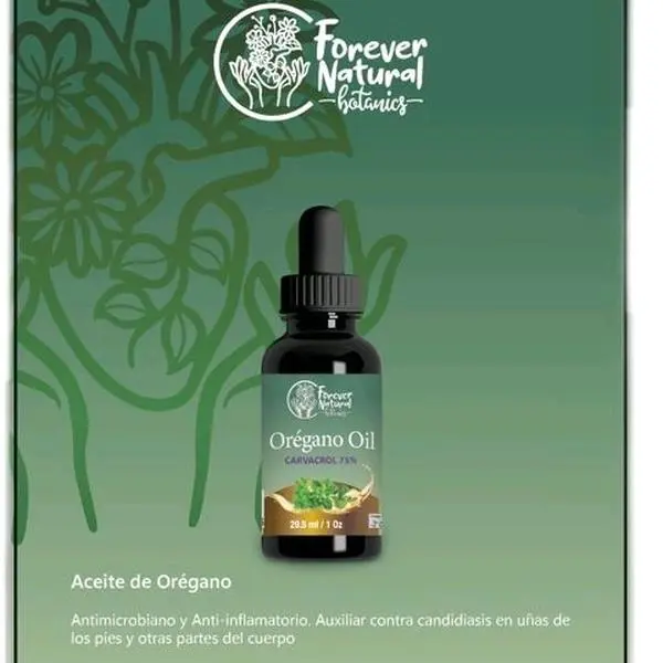 Forever Natural Botanics Oregano Oil Carvacrol 75 Antimicrobial & Anti-inflammatory 1 Oz Bottle herbal  dietary supplement