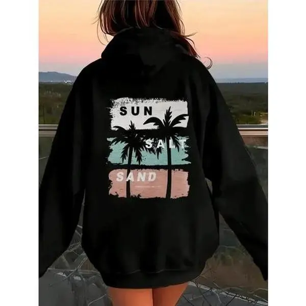 Women 400G Heavyweight Oversize Hoodie Loose Fit Warm Pullover Casual Sweatshirt