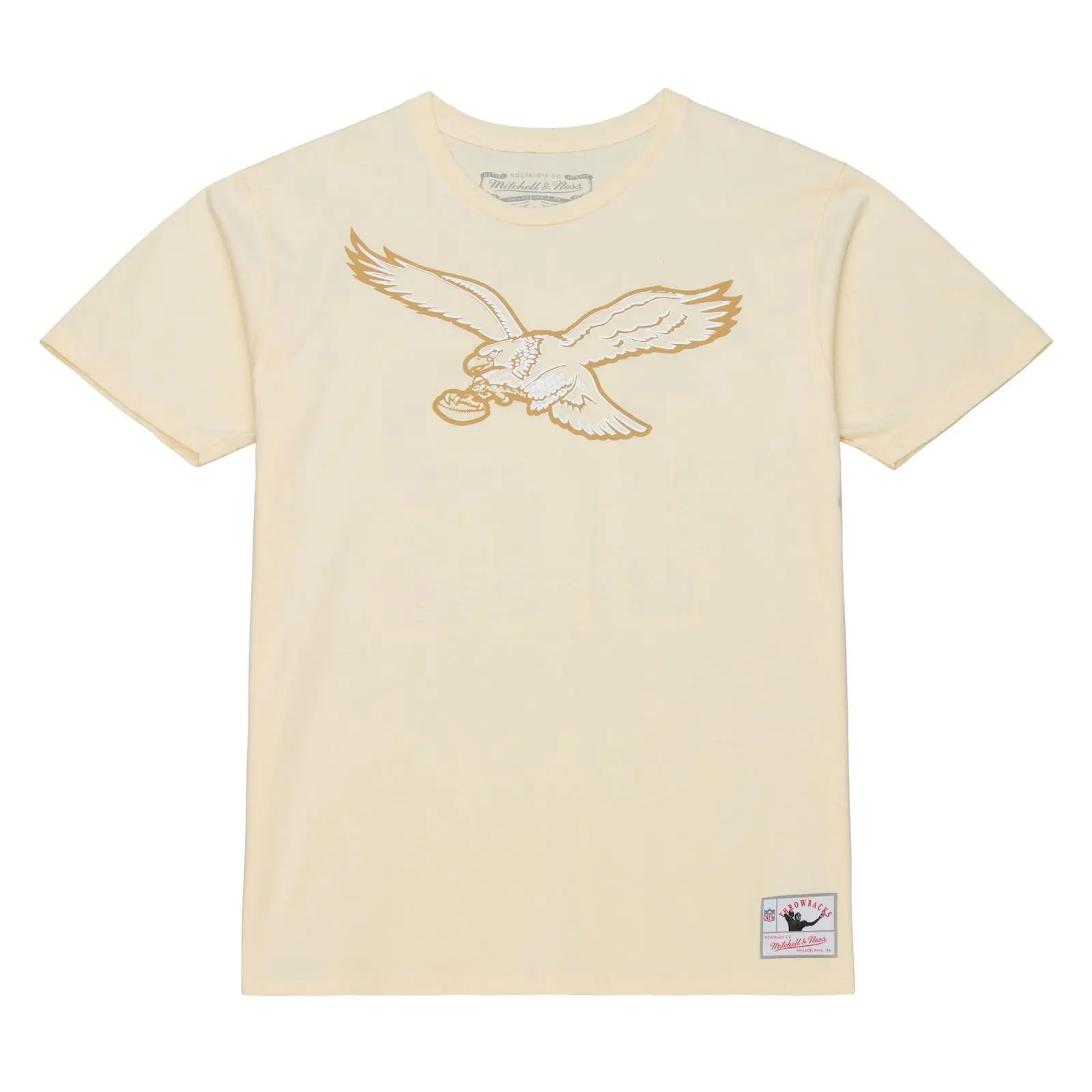 Randall Cunningham Philadelphia Eagles Cream Sandman Name & Number T-Shirt NFL Throwback Tee Graphic Vintage Fan Gear
