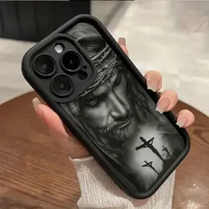 Jesus Cross Phone Case TPU for iPhone 17 AIR 17 PRO 16 PRO 15  PRO MAX  14 PLUS 13 PRO 12 11 PRO XS MAX X XR Samsung Galaxy S25 Ultra S24 S23 S22 Plus
