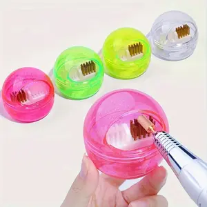 Multi-Color Compact Nail Drill Bit Sterilizer Box - Cuticle Removing Fluids for Nail Salon - Portable Cleaning Brush for Drill Bits, Easy to Use and Clean, Sanitary and Hygienic