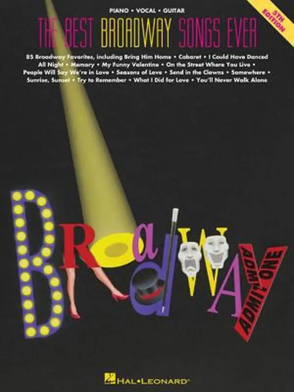 Used Musical Songbook - The Best Broadway Songs Ever by Hal Leonard Corp. Staff (Paperback English) - Guitar Vocal Sheet Music
