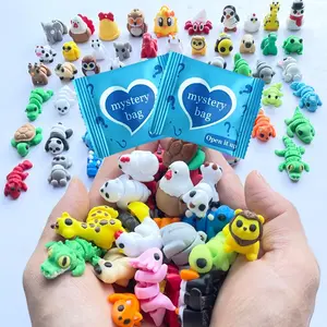3D-Printed Animal Surprise Mystery Bag, Random Cute Collectible Toys, 5/10/30 Pieces, Toy House Decoration, Fairy Garden Decoration, Birthday Gift