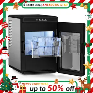 【$40 COUPON INSIDE】Antarctic Star Clear Ice Cube Maker, 3 pcs in 25 mins, 150 pcs/Day, CrystalFlux Technology, Self-Cleaning, 24H Timer, Enhanced Insulation for Whiskey & Bourbon