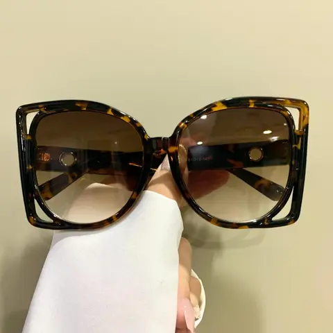 Unisex Fashionable All-match Large Frame Sunglasses, 2024 New Style Trendy Casual Sun Protection Sunglasses for Everyday Use, Fashion Accessories for Outdoor Activities, Trendy Beach Eyewear, Casual Stylish Glasses, Trendy Frames Sunglasses