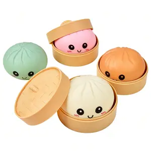 Adorable Emoji Big Dumpling Squishy Squeeze Toy, Ultra Soft TPR Stress Relief Fidget Toy for Children, Durable Safe Material, Perfect Holiday Gift for Easter & Valentine’s Day