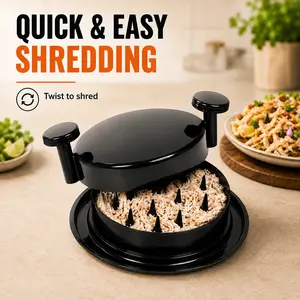 MIUVA Chicken Shredder Tool & Picadorade Carne, Manual Meat Shredder with Handles, Non-Skid Base, Dishwasher Safe for Chicken, Pork, Beef & Tuna