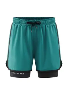 Men's Quick-Dry Shorts Set, Summer Basketball Outdoor Running Training Five-Inch Pants, Sporty American Style Cycling Shorts