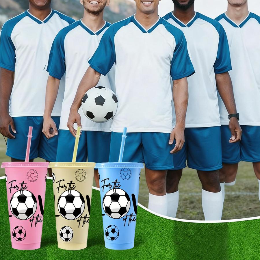 HILAKE 20 pcs plastic cups (includes cup lids and straws) | Travel cups available in multiple colors | Includes a cup brush and 5 straw brushes | Suitable for home decor, kitchen accessories, coffee cups, and water bottles