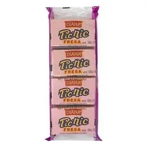 3 Pic•Nic Fresa  sugar wafers - 8 bars