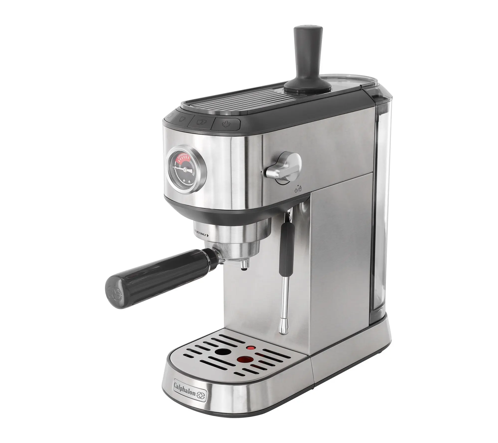 Calphalon Miniatura Espresso Machine and Milk Frother Silver Calphalon Miniatura Espresso Machine and Milk Frother Silver